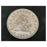 1854 Bank of Upper Canada One Penny Bank Token