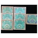 French Military Currency Notes