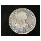1788 Mexican 2 Reales Coin