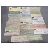 Vintage Checks from 1800ï¿½s and 1900ï¿½s