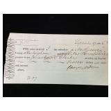 1816 Promissory Note of $7