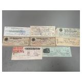 Vintage 1910ï¿½s Checks