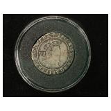1603-1625 King James I Sixpence Coin with COA
