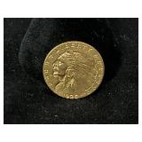 1925 Indian Head Gold Coin Series $2.5 Coin