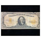 $10 Gold Certificate Large Note