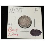 1835 Bust Dime