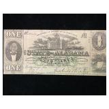 1863 State of Alabama $1 Note