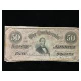 Confederate States of America $50 Note