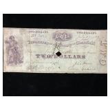 Obsolete County of Clearfield PA $2 Note