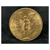 Mexican 50 Pesos Centenario Gold Coin