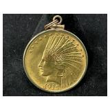 1915 $10 Indian Head Gold Eagle Coin
