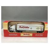 True Value Die-Cast Metal Tractor Trailer