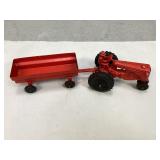 Minneapolis Moline Die-Cast Toy Tractor & Wagon