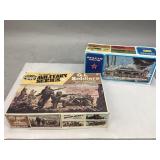 Two Vintage Military Plastic Model Toys