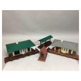 Assorted Plasticville U.S.A. Train Accessories