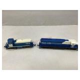 Two Vintage Atlas Toy Train Locomotives