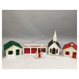 Assorted Plasticville Toy Train Accessories