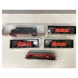 Assorted MRC N Gauge Railine Toy Train Cars