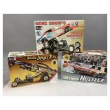 Three Vintage Funny Car Model Cars