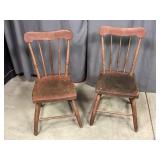 Antique Spindle Back Chairs