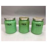 Antique Jadeite Canisters