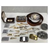Menï¿½s Vintage Belt Buckles, Tie Clips & More