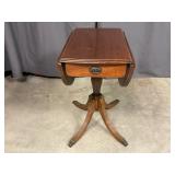 Drop Leaf One Drawer Side Table