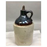 Vintage Two-Tone Stoneware Jug