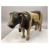Folk Art Cow Sculpture
