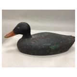 Cork Body & Wood Head Black Duck Decoy