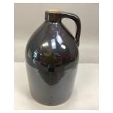 Vintage Brown-Glazed ES&B Stoneware Jug