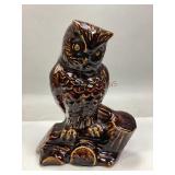 MCM Brown Ceramic Owl Figurine/Planter