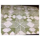 Handmade Sawtooth Patchwork Quilt