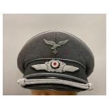 WWII German Luftwaffe Officer Schirmmutze Visor