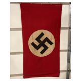 WWII German Banner with Embroidered Name & Date
