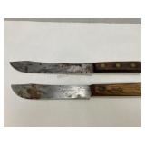 Two Vintage Butcher Knives