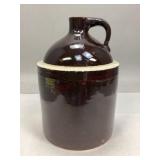 Antique Stoneware Handled Whiskey Jug