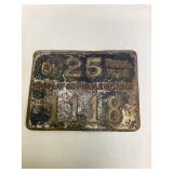 1932 Erie County PA Hunting License