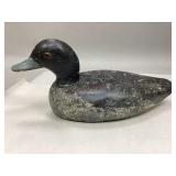 Vintage Solid Wood Black Duck Decoy