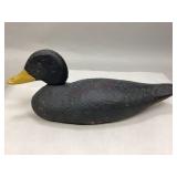 Vintage Black Scoter Duck Decoy