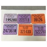 1958-1965 New York Hunting License Collection