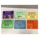 1959-1971 Delaware Hunting License Collection