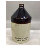 Vintage Two-Tone Leon & Fink Stoneware Jug