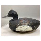Vintage Solid Wood Tufted Duck Decoy