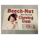 Beech-Nut Single Sided Chewing Gum Sign