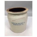 Antique Hawthorn Pottery Co. Stoneware Crock