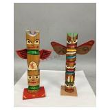 Wooden Souvenir Totem Poles