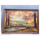 Vintage Robert Wood "October Gold" Print