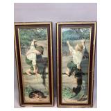 Pair of Vintage J. Nelson Framed Prints