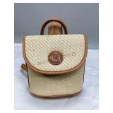 Rooney & Bourke Style Straw & Leather Handbag